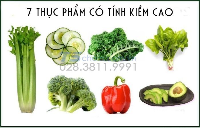 thực phẩm giầu tính kiềm cần bổ sung cho cơ thể