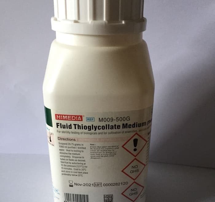 Môi trường Thioglycollate lỏng (Thioglycollate medium Fluid) - M009-500G - Himedia