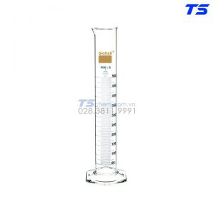 Ống đong thủy tinh có chia vạch, đế lục giác - Loại A, có chứng nhận - Biohall