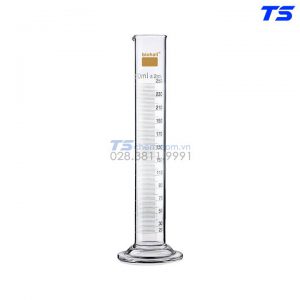 Ống đong thủy tinh đế tròn loại A, chứng nhận số Sr. Ind - Biohall