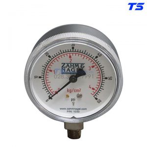 Áp kế - Pressure Gauge, dual scale (0-60psi &0-4.2kg/cm2), 2''dia, 1/8npt - 1030 - Zahm & Nagel