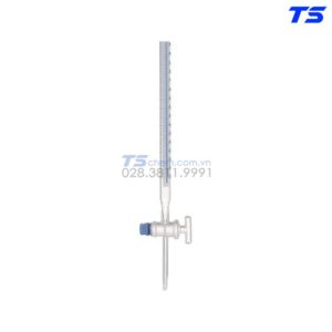 Burette khóa thủy tinh dòng Schebach có vạch sọc - Biohall