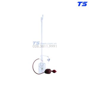 Burette trắng tự động loại A theo chuẩn DIN ISO 385 khóa nhựa PTFE dạng chéo, có chai và nút cao su - Biohall