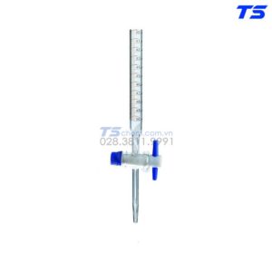 Burette thẳng loại AS, khóa thủy tinh, chứng nhận theo lô - Biohall