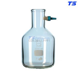 Bình có nhánh hút chân không, nhánh hút CK bằng nhựa - 21194 - Duran