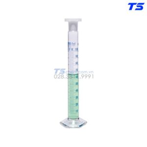 Ống Đong 10ML, Cổ Nhám, Vạch Xanh, Nút Nhựa Pe - 016.01 - Isolab