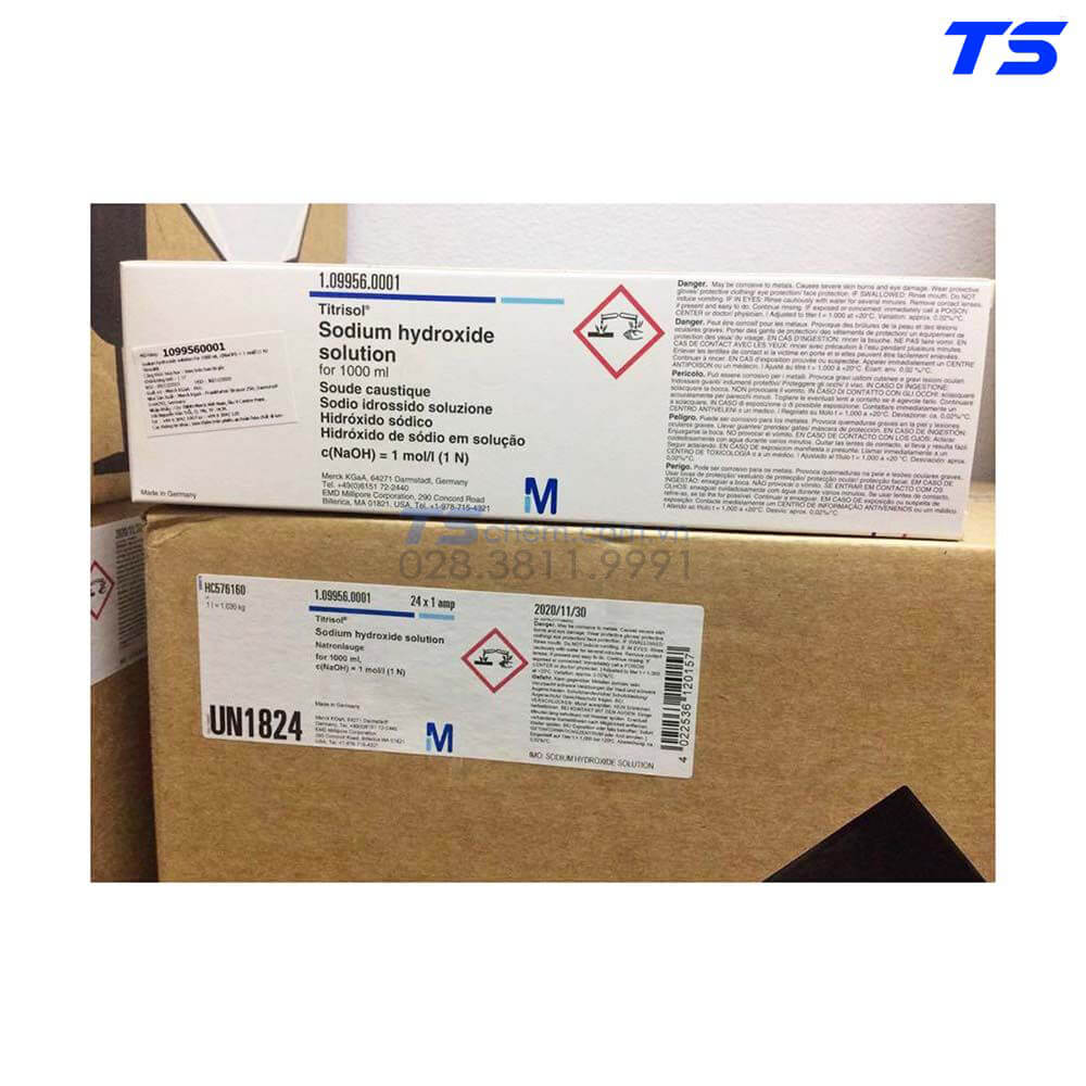 Hóa chất NaOH - Sodium Hydroxide - 0.1N 1amp - 1amp - Merck - 1099590001