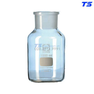 Chai trắng cổ rộng nút thủy tinh - Duran