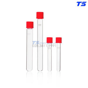 Ống nghiệm nắp vặn đỏ PBT - Duran