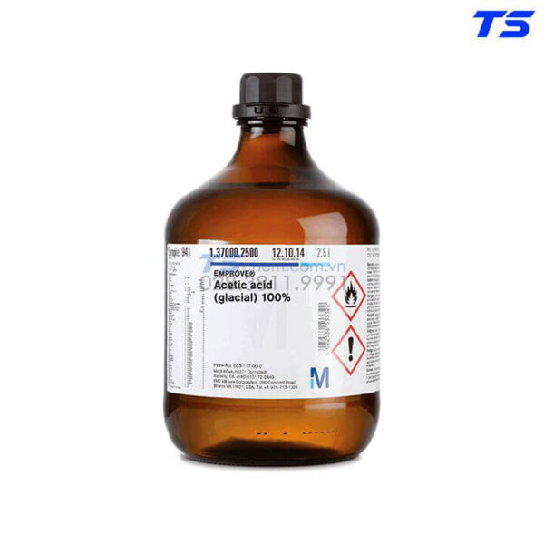 1 Bán Hóa chất Acetic acid (glacial) 100 137000 Merck giá rẻ ở hcm