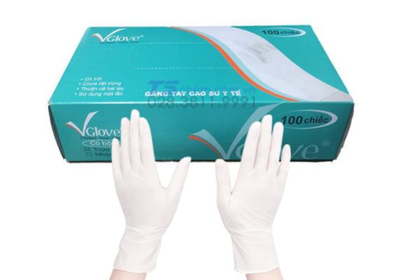 Găng Tay Cao Su Y Tế Có Bột Size S (Trơn) - VG-603 - Vglove