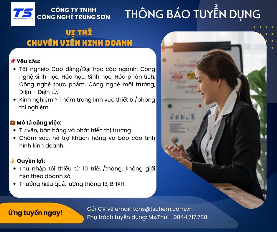 Tuyển dụng chuyên viên kinh doanh tháng 2 - 2025